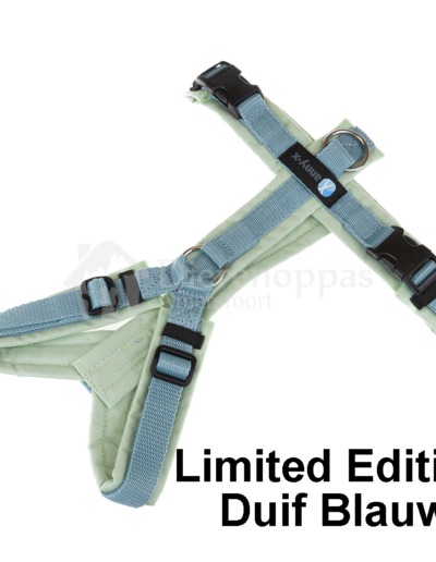 Anny-X limited edition Fun duifblauw salbei sage dove harnass tuig