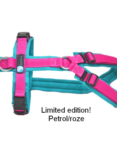 Petrol pink limited edition AnnyX anny X harnas tuig hondentuig